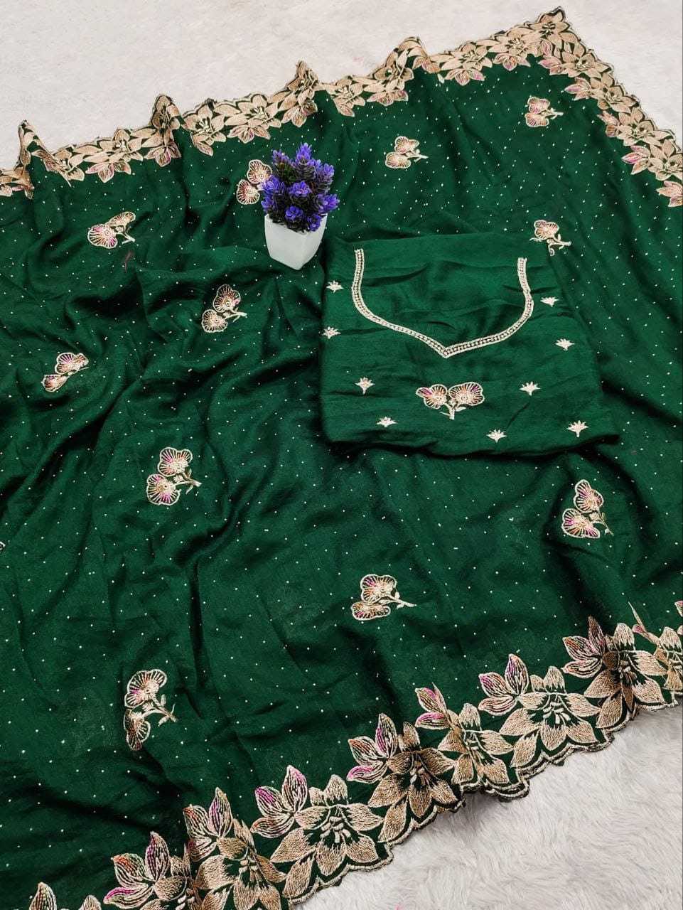 YNF Wholesale Vichitra Silk Designer Silk Sarees  | Surat Manufacturer