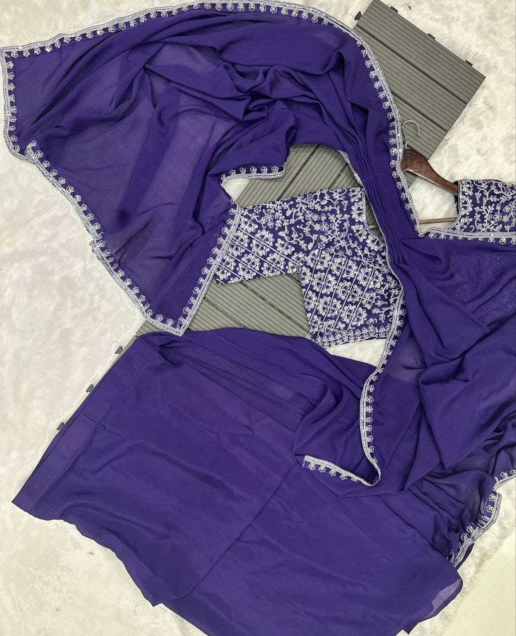 YNF Wholesale Chinon Ready To Wear Sarees  | Surat Manufacturer