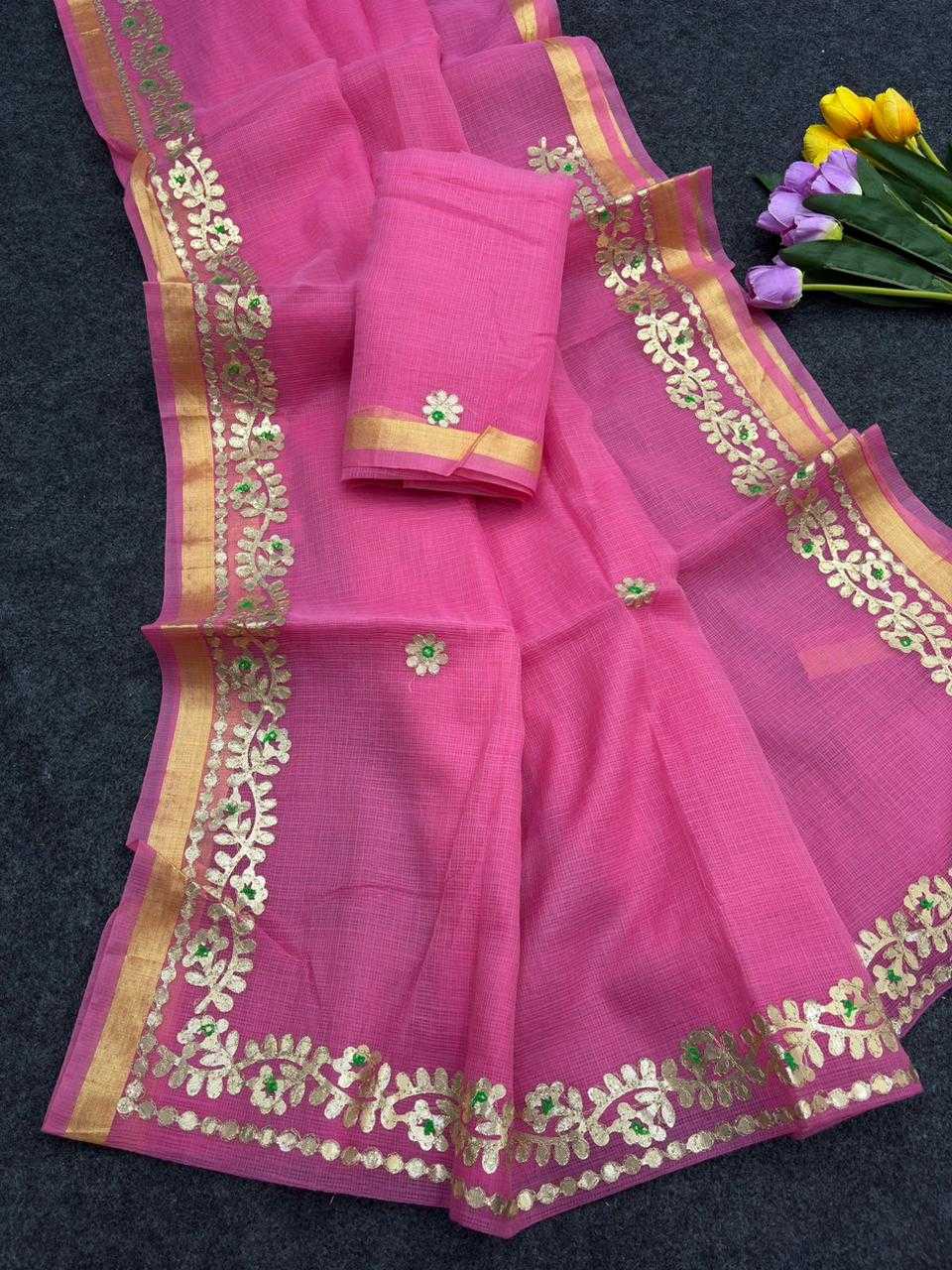 YNF Wholesale Cotton Gota Patti Sarees  | Surat Manufacturer