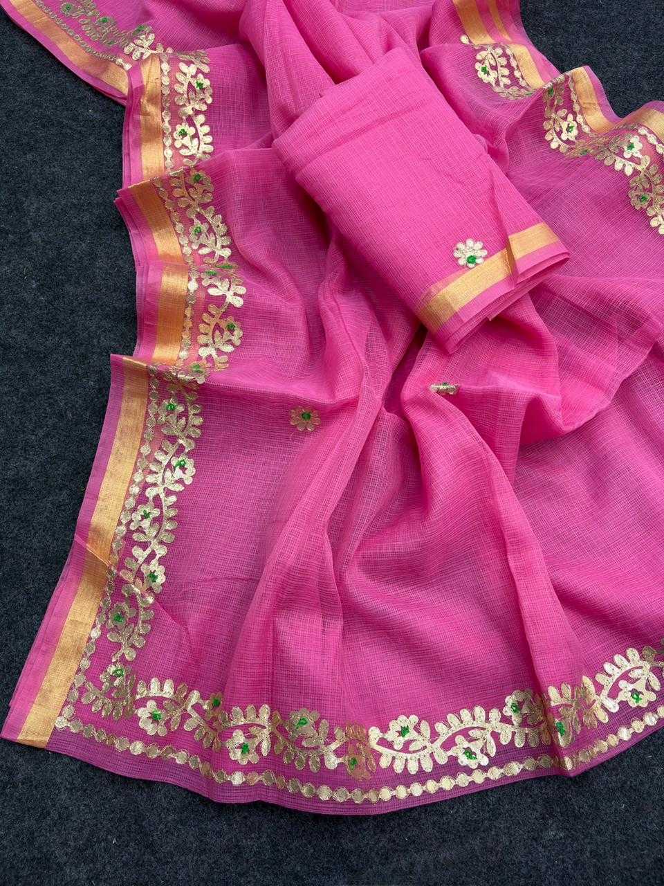 YNF Wholesale Cotton Gota Patti Sarees  | Surat Manufacturer