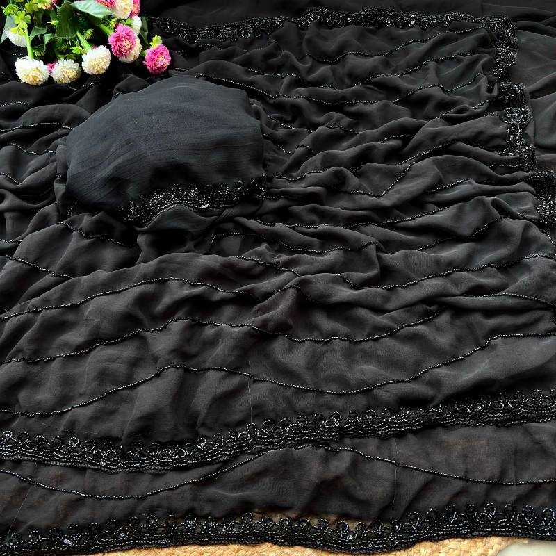 YNF Wholesale Faux Georgette Fancy Sarees  | Surat Manufacturer