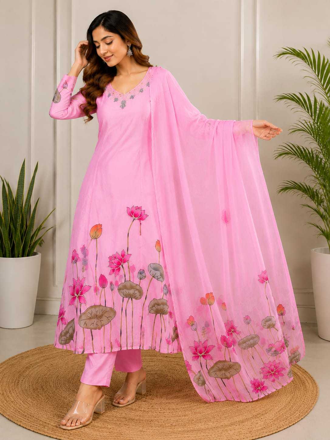 YNF Wholesale Chinon Party Wear Kurtis  | Surat Manufacturer
