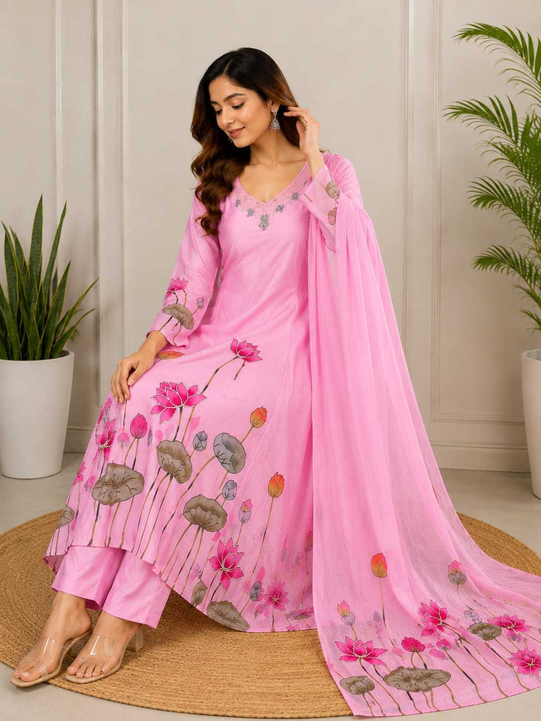 YNF Wholesale Chinon Party Wear Kurtis  | Surat Manufacturer