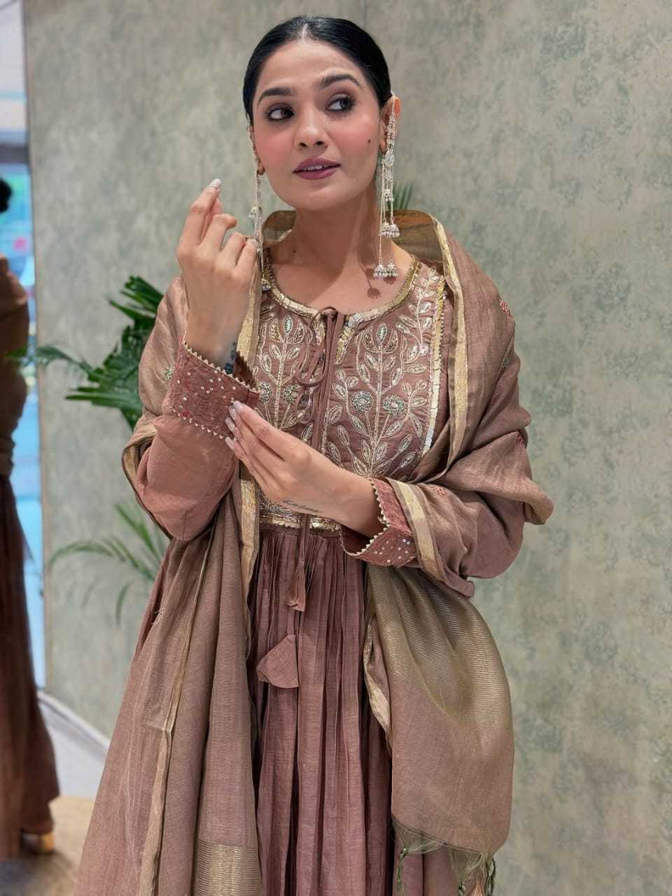 YNF Wholesale Chanderi Soft Designer Kurtis  | Surat Manufacturer