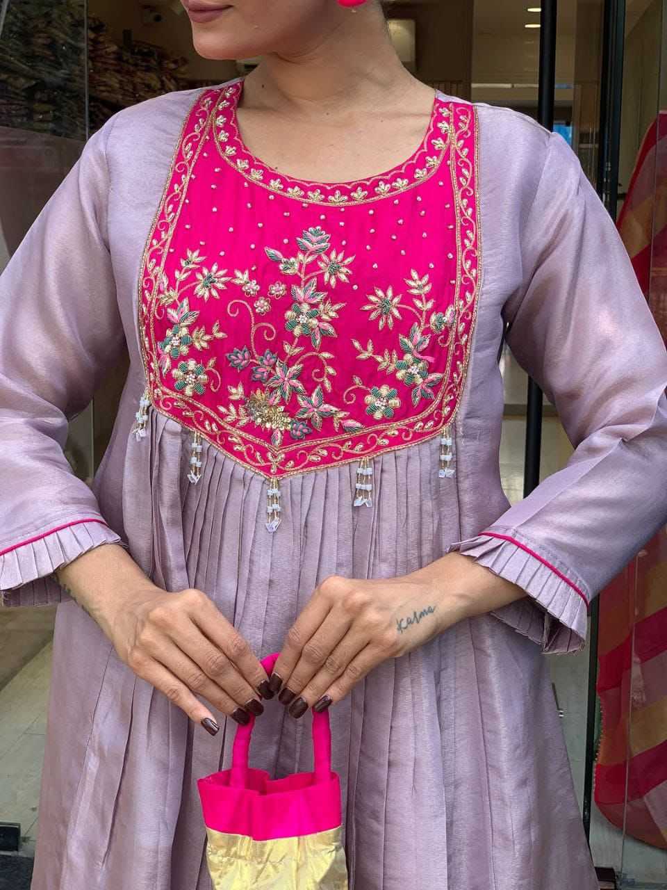 YNF Wholesale Chanderi Soft Embroidery Suits  | Surat Manufacturer