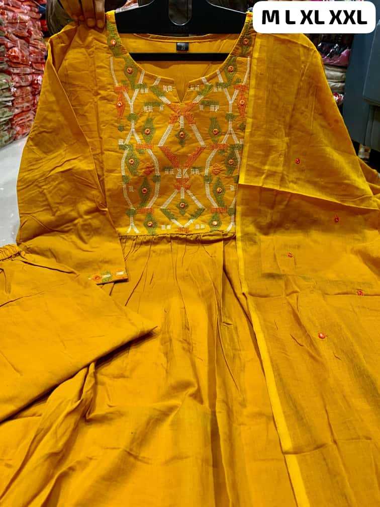 YNF Wholesale Cotton Embroidery Suits  | Surat Manufacturer