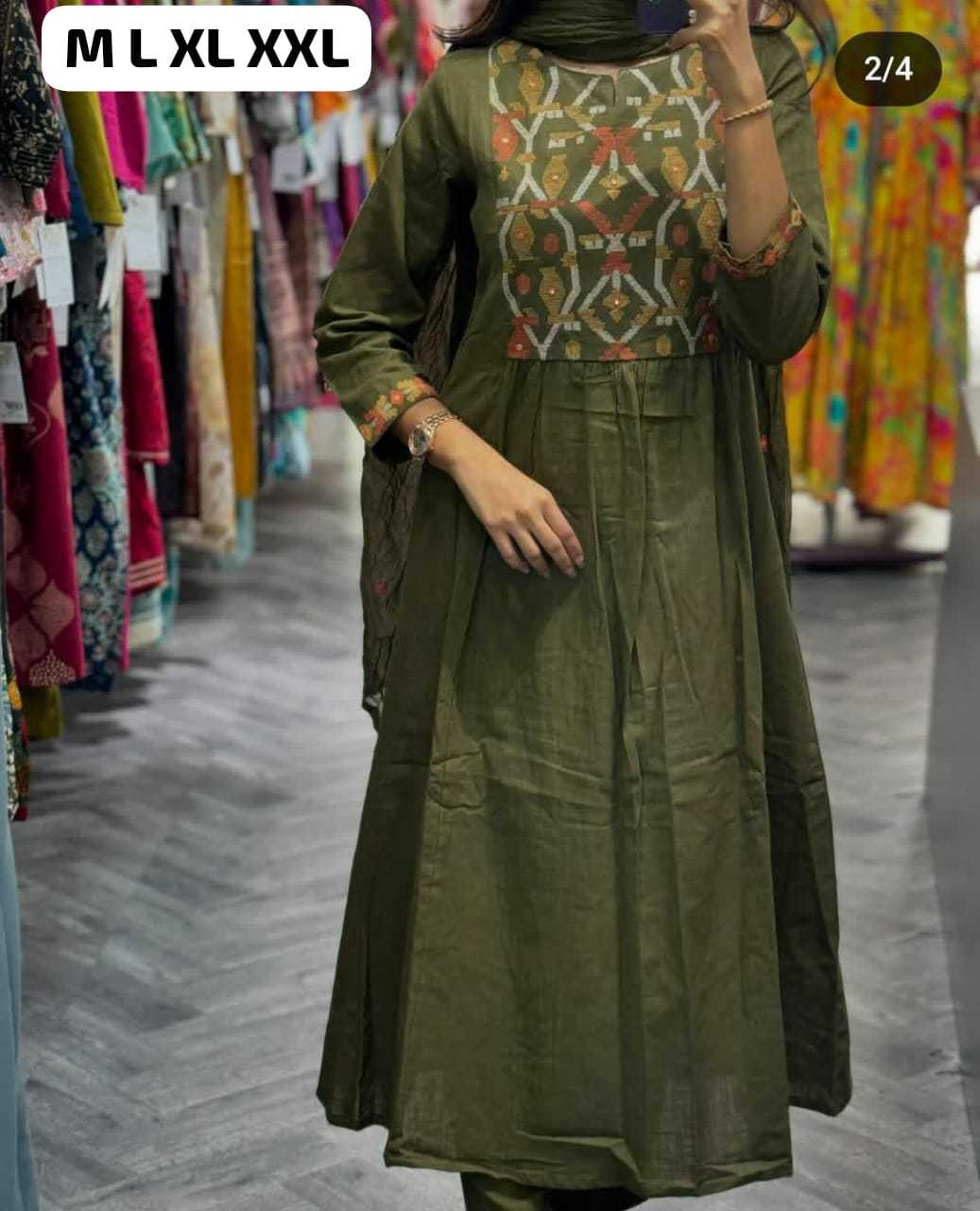 YNF Wholesale Cotton Embroidery Suits  | Surat Manufacturer