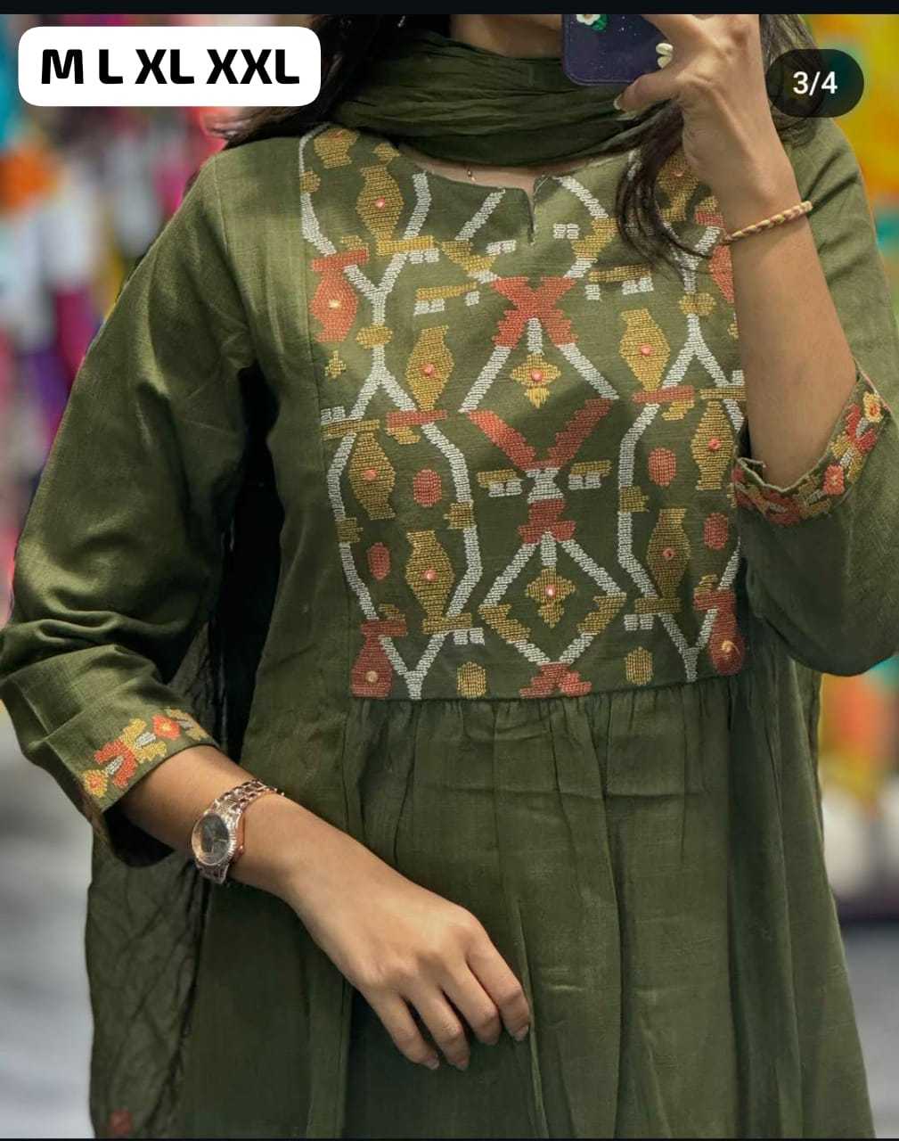 YNF Wholesale Cotton Embroidery Suits  | Surat Manufacturer