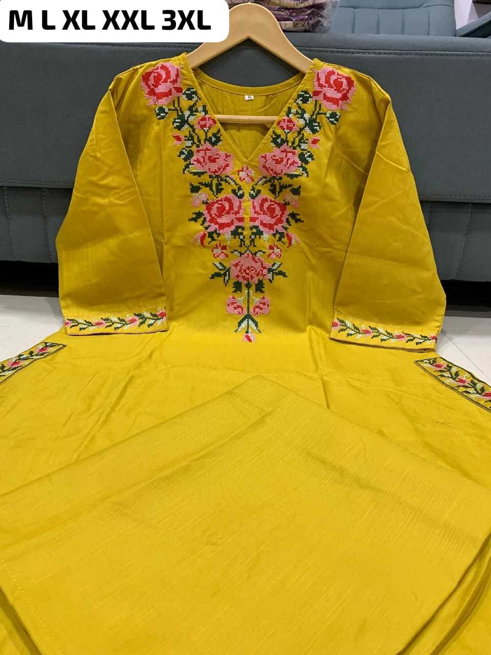 YNF Wholesale Slub Silk Designer Kurtis  | Surat Manufacturer