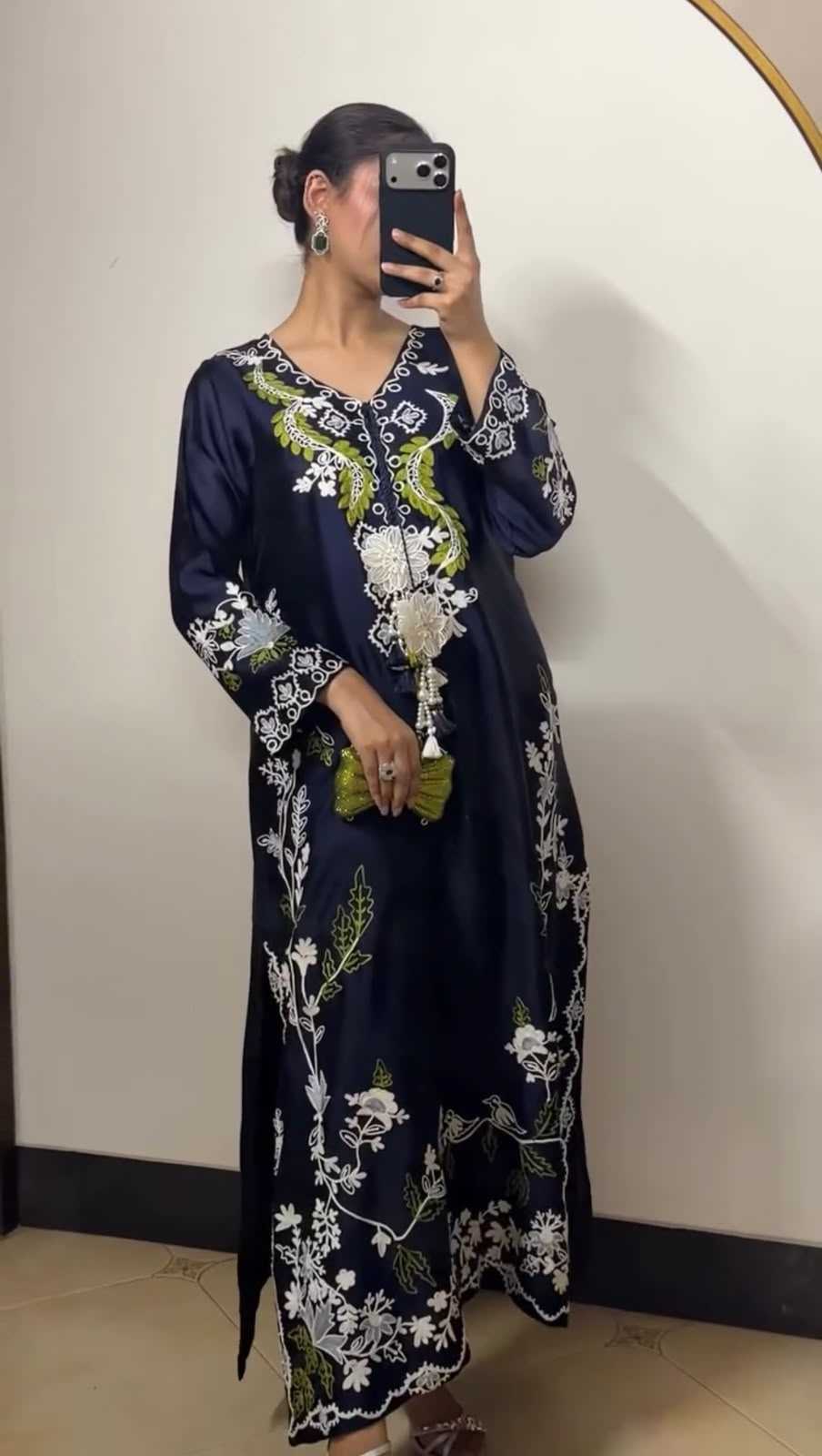 YNF Wholesale Satin Embroidery Suits  | Surat Manufacturer