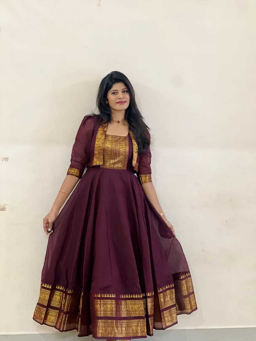 YNF Wholesale Cotton Fancy Gowns  | Surat Manufacturer