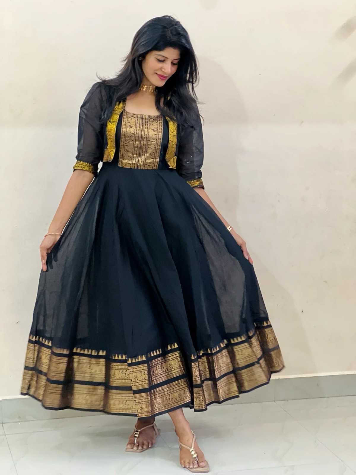 YNF Wholesale Cotton Fancy Gowns  | Surat Manufacturer