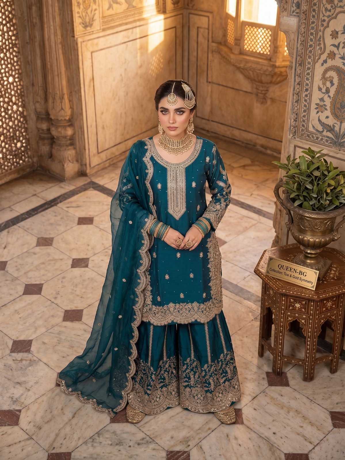 YNF Wholesale Heavy Silk Sharara Salwar Suits  | Surat Manufacturer