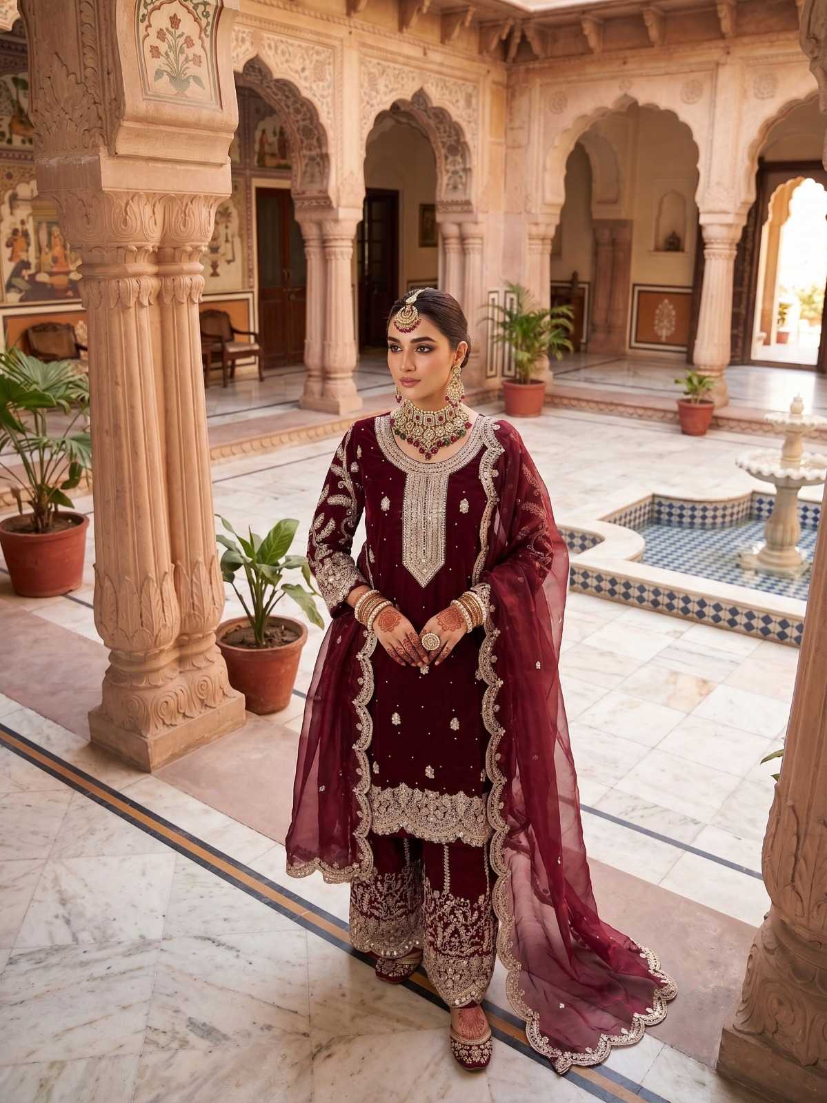 YNF Wholesale Heavy Silk Sharara Salwar Suits  | Surat Manufacturer