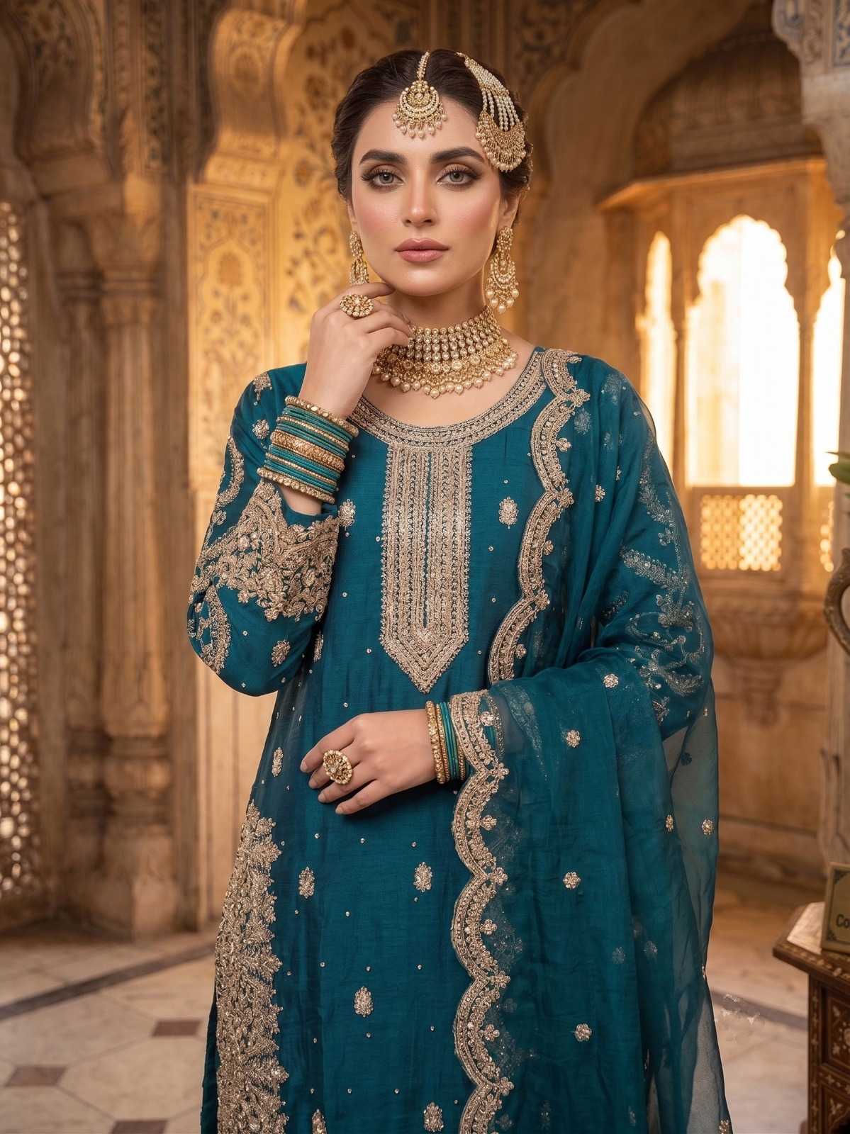 YNF Wholesale Heavy Silk Sharara Salwar Suits  | Surat Manufacturer