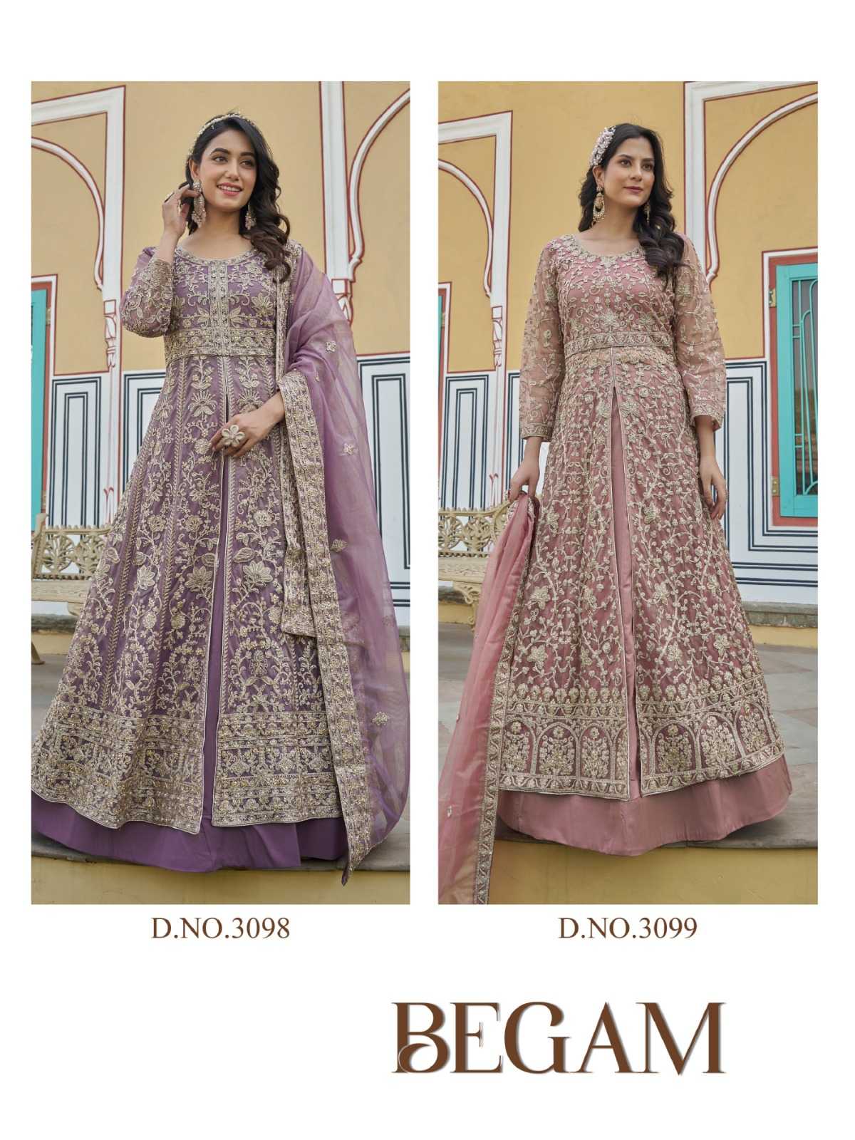 YNF Wholesale Butterfly Net Embroidery Suits  | Surat Manufacturer
