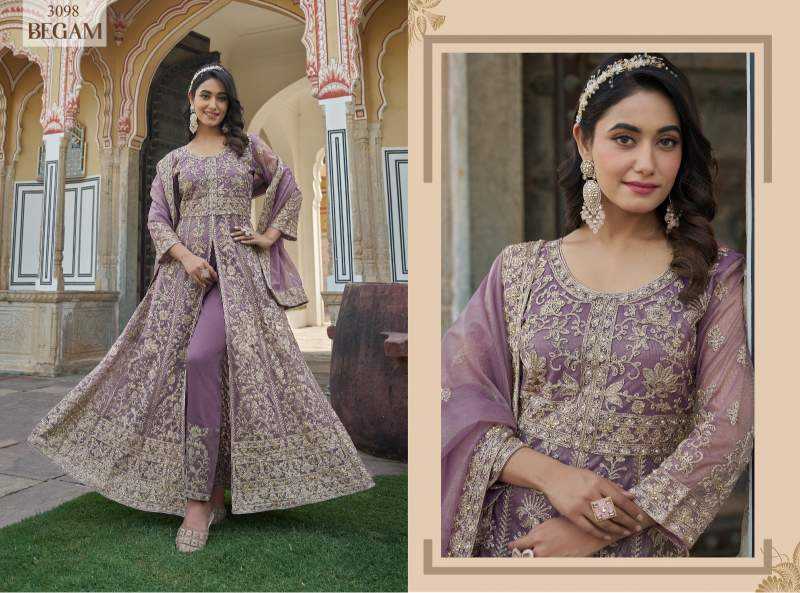 YNF Wholesale Butterfly Net Embroidery Suits  | Surat Manufacturer