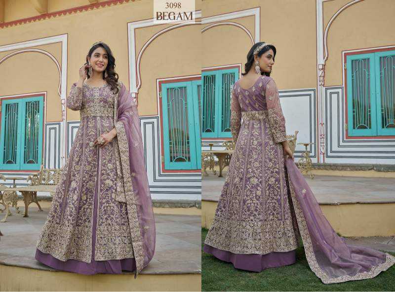 YNF Wholesale Butterfly Net Embroidery Suits  | Surat Manufacturer