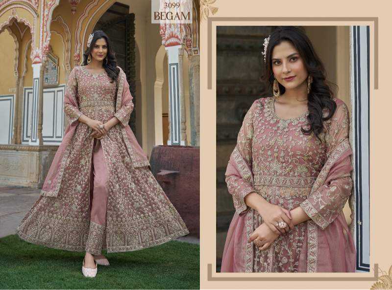 YNF Wholesale Butterfly Net Embroidery Suits  | Surat Manufacturer