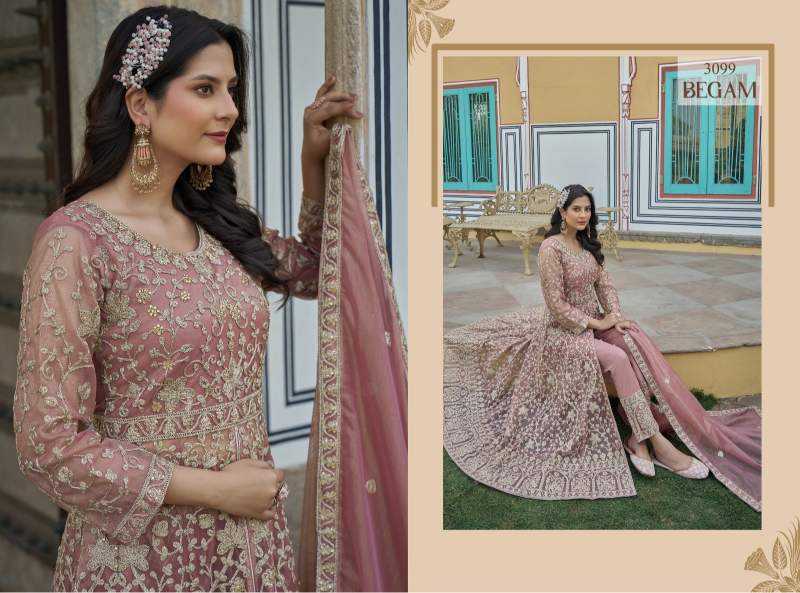 YNF Wholesale Butterfly Net Embroidery Suits  | Surat Manufacturer