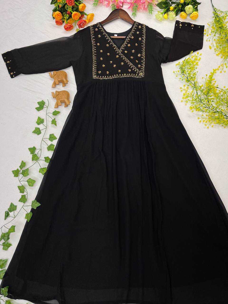YNF Wholesale Georgette Anarkali Kurtis  | Surat Manufacturer