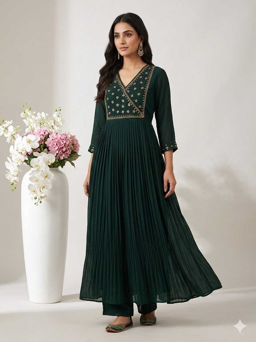 YNF Wholesale Georgette Anarkali Kurtis  | Surat Manufacturer