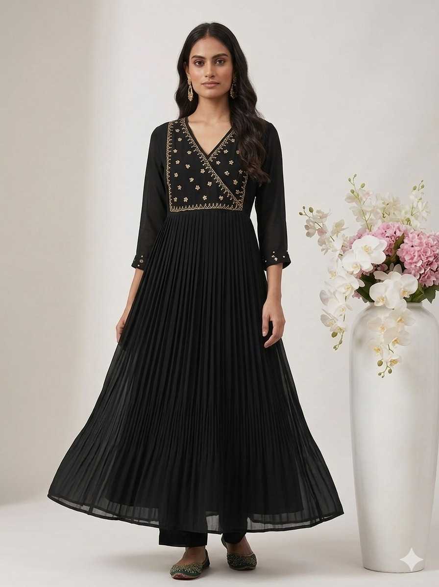 YNF Wholesale Georgette Anarkali Kurtis  | Surat Manufacturer