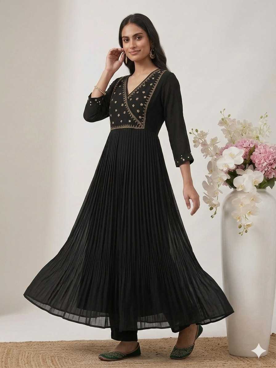 YNF Wholesale Georgette Anarkali Kurtis  | Surat Manufacturer