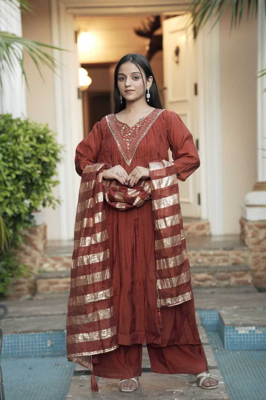 YNF Wholesale Chanderi Soft Anarkali Kurtis  | Surat Manufacturer