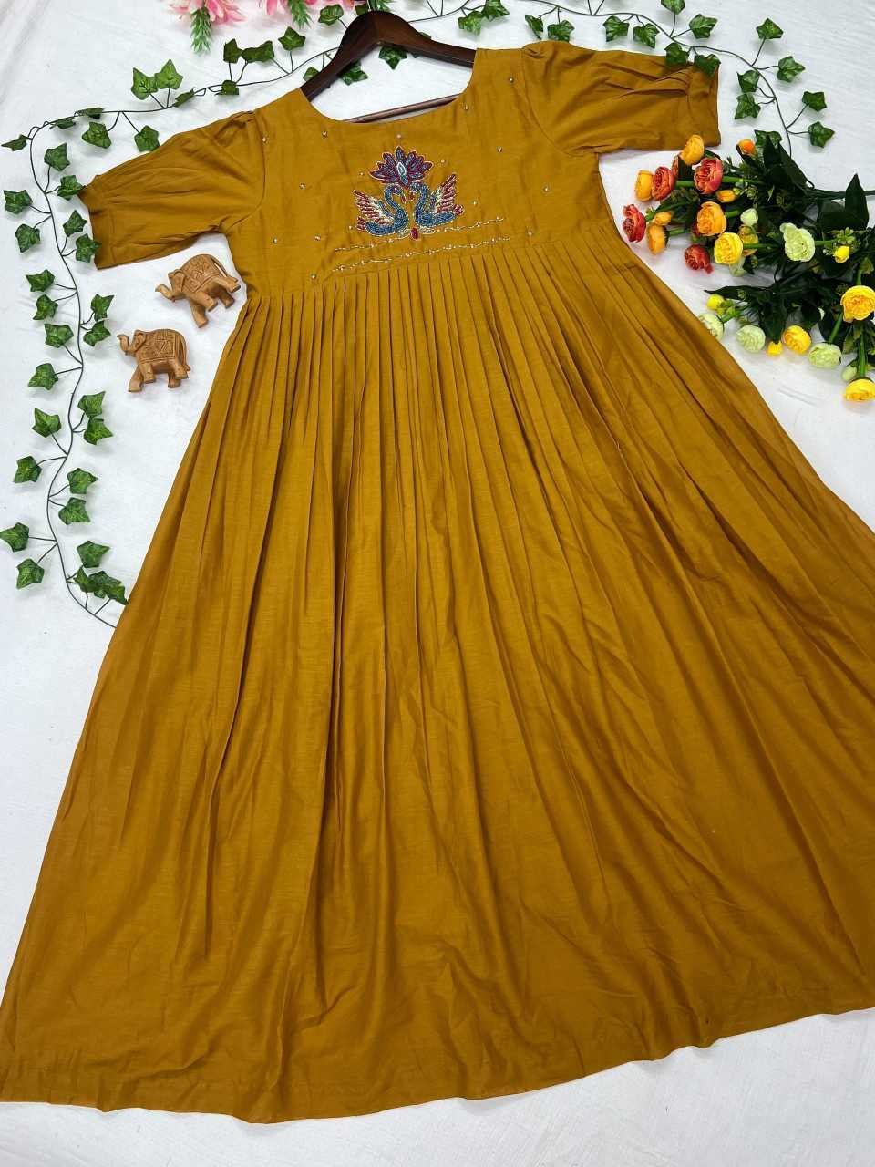YNF Wholesale Cotton Printed Gowns  | Surat Manufacturer