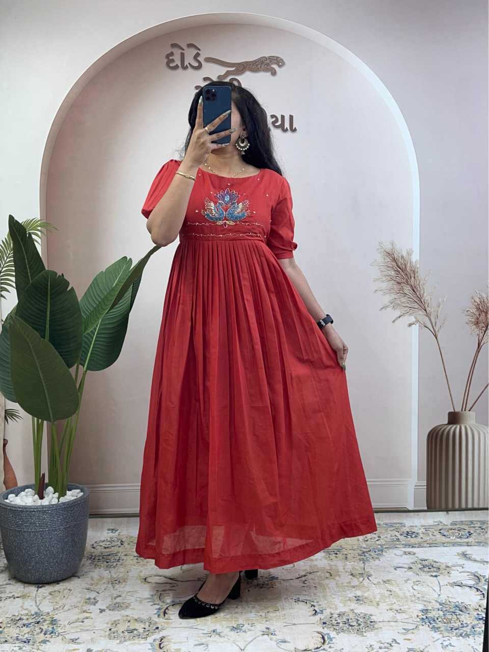 YNF Wholesale Cotton Printed Gowns  | Surat Manufacturer
