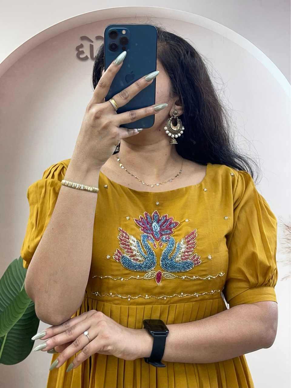 YNF Wholesale Cotton Printed Gowns  | Surat Manufacturer