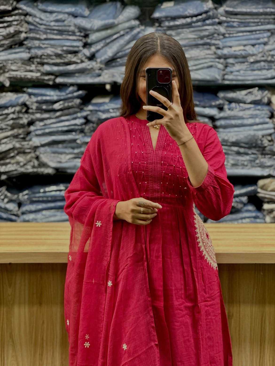 YNF Wholesale Cotton Embroidery Suits  | Surat Manufacturer