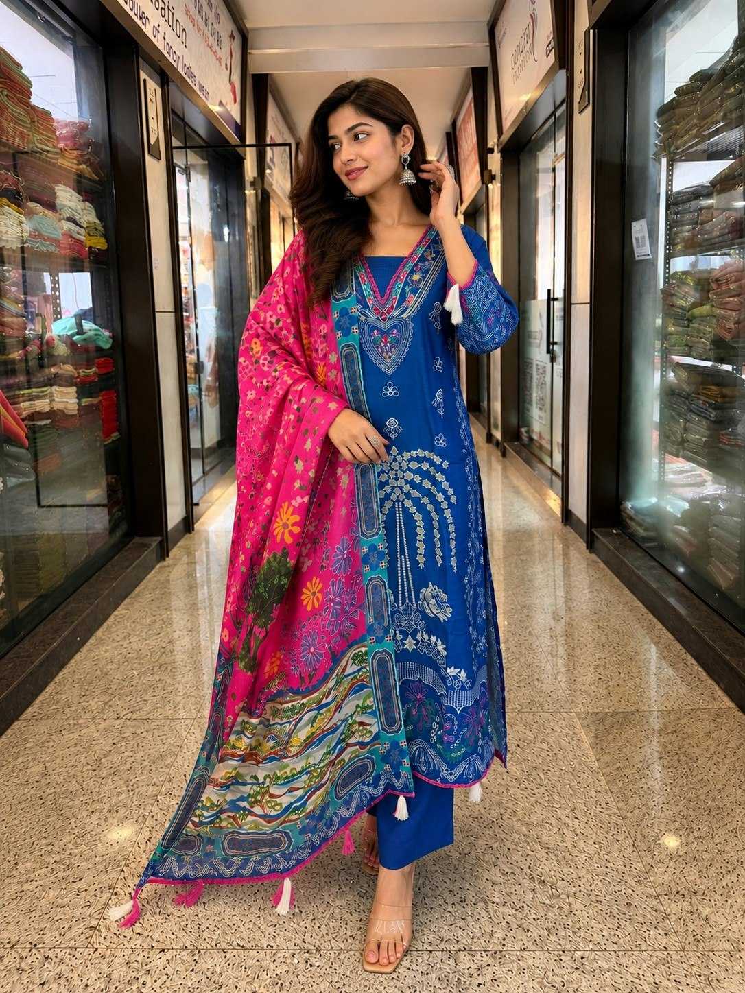 YNF Wholesale Russian Silk Ladies Silk Suit  | Surat Manufacturer