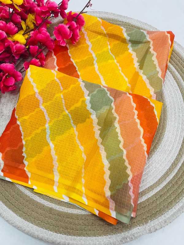 YNF Wholesale Kota Silk Printed Sarees  | Surat Manufacturer