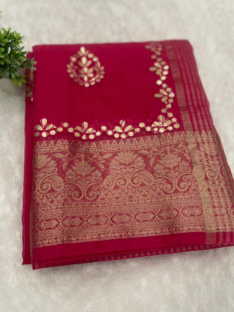 YNF Wholesale Soft Cotton Gota Patti Sarees  | Surat Manufacturer