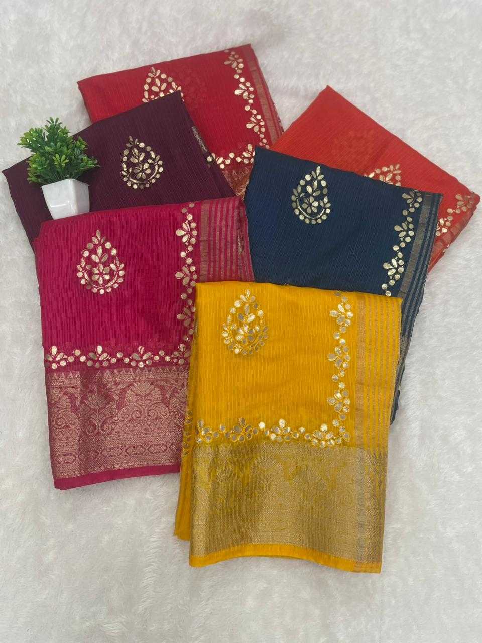 YNF Wholesale Soft Cotton Gota Patti Sarees  | Surat Manufacturer
