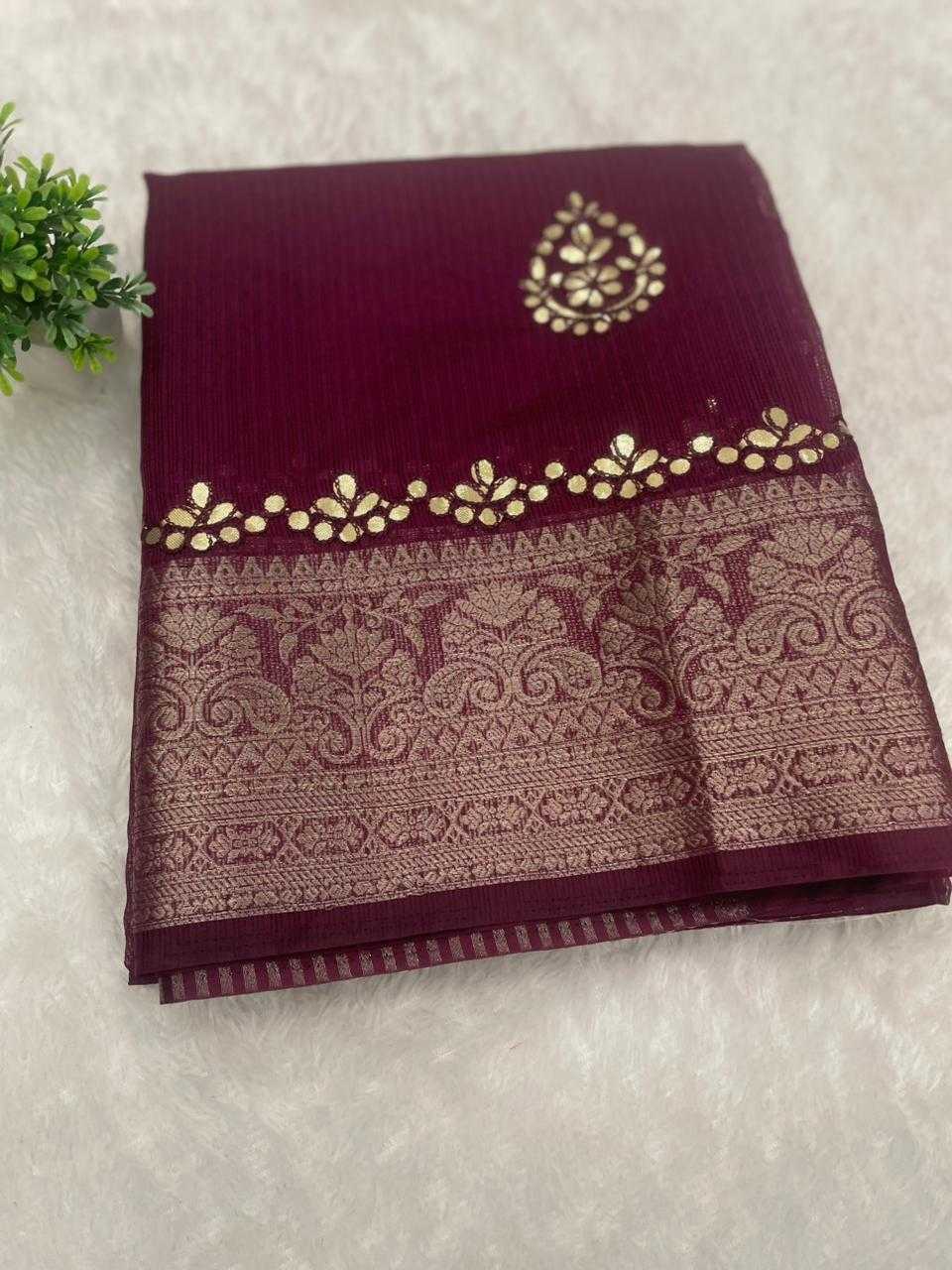 YNF Wholesale Soft Cotton Gota Patti Sarees  | Surat Manufacturer