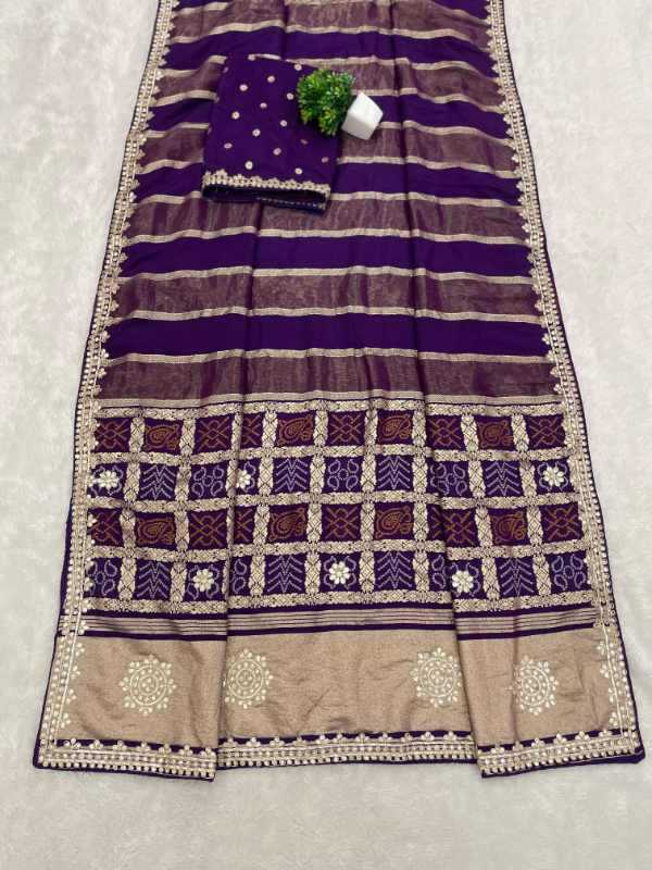 YNF Wholesale Gajji Silk Printed Sarees  | Surat Manufacturer