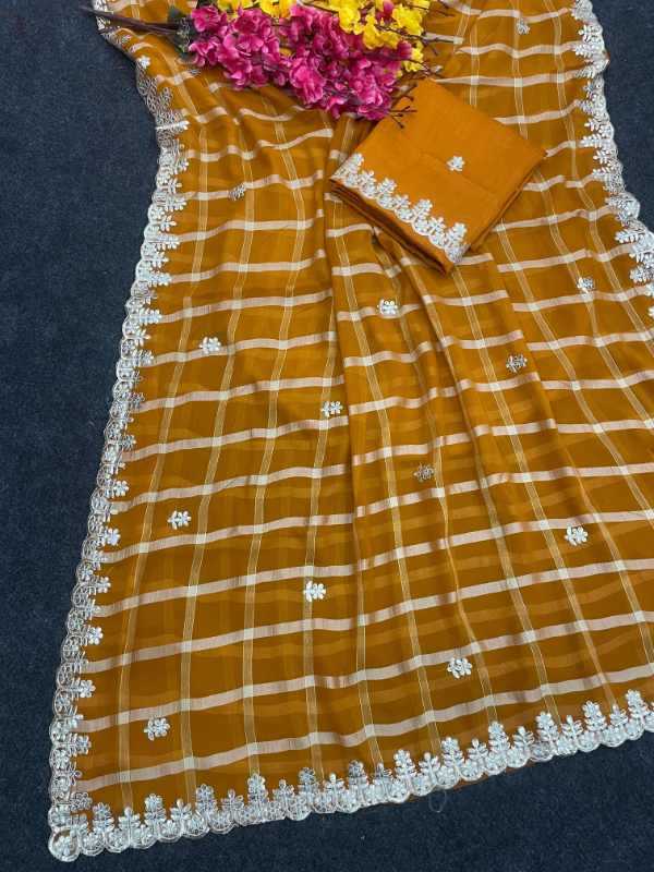 YNF Wholesale Georgette Georgette Sarees  | Surat Manufacturer