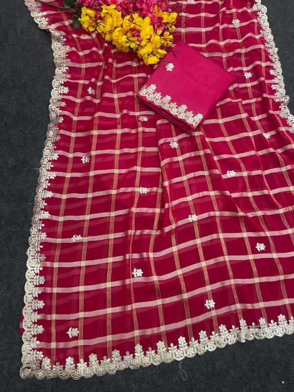 YNF Wholesale Georgette Georgette Sarees  | Surat Manufacturer