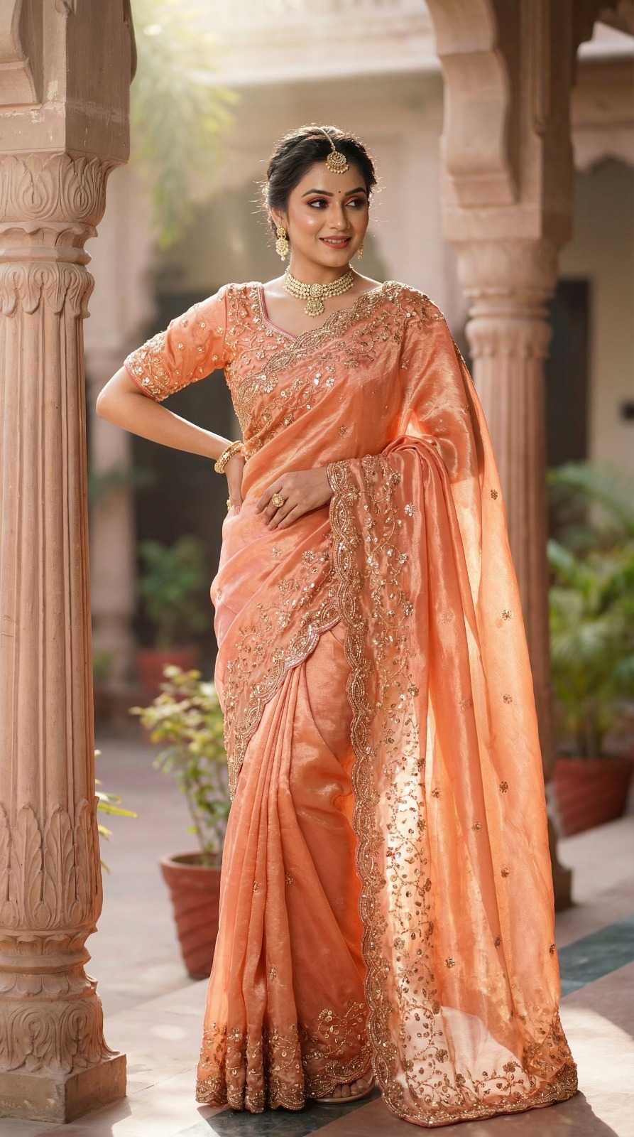 YNF Wholesale Space Silk Party Wear Silk Sarees  | Surat Manufacturer