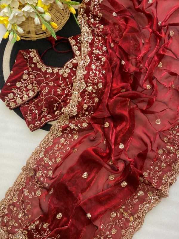 YNF Wholesale Space Silk Party Wear Silk Sarees  | Surat Manufacturer