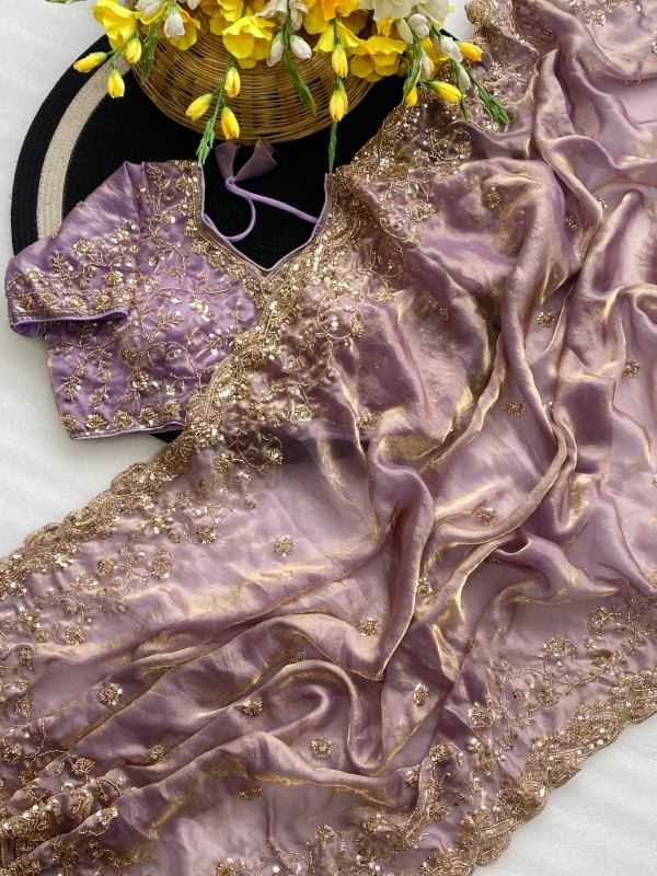 YNF Wholesale Space Silk Party Wear Silk Sarees  | Surat Manufacturer