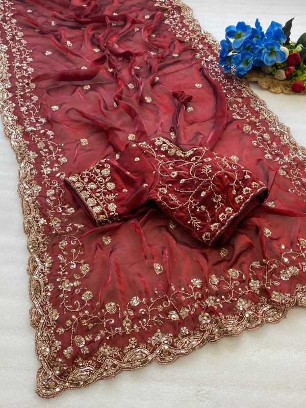 YNF Wholesale Space Silk Party Wear Silk Sarees  | Surat Manufacturer