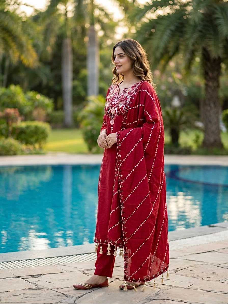 YNF Wholesale Heavy Roman Silk Embroidery Suits  | Surat Manufacturer
