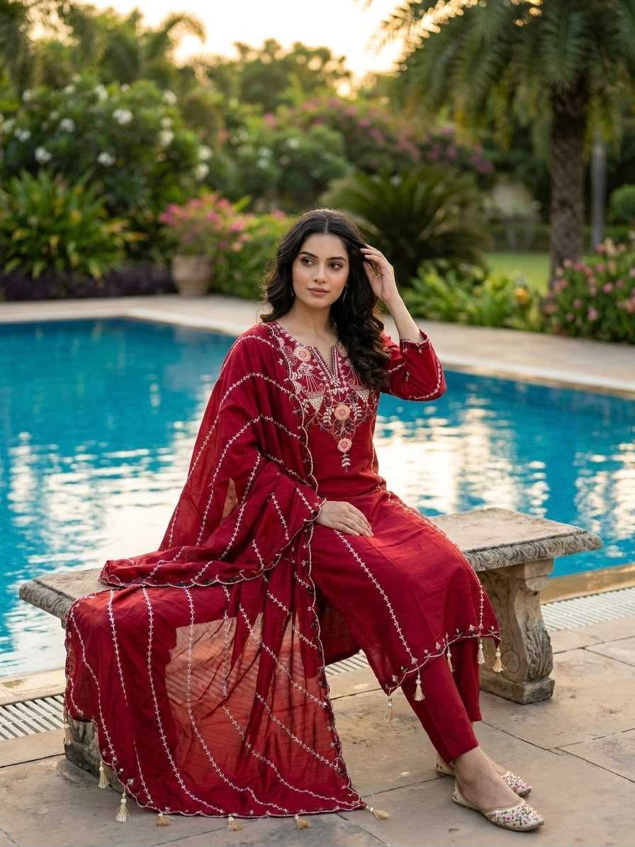 YNF Wholesale Heavy Roman Silk Embroidery Suits  | Surat Manufacturer