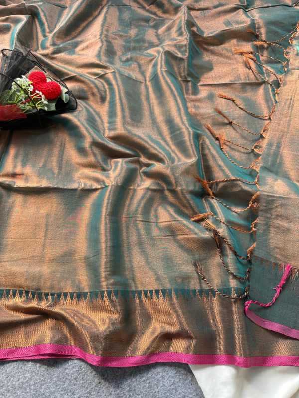 YNF Wholesale Tissue Fancy Sarees  | Surat Manufacturer