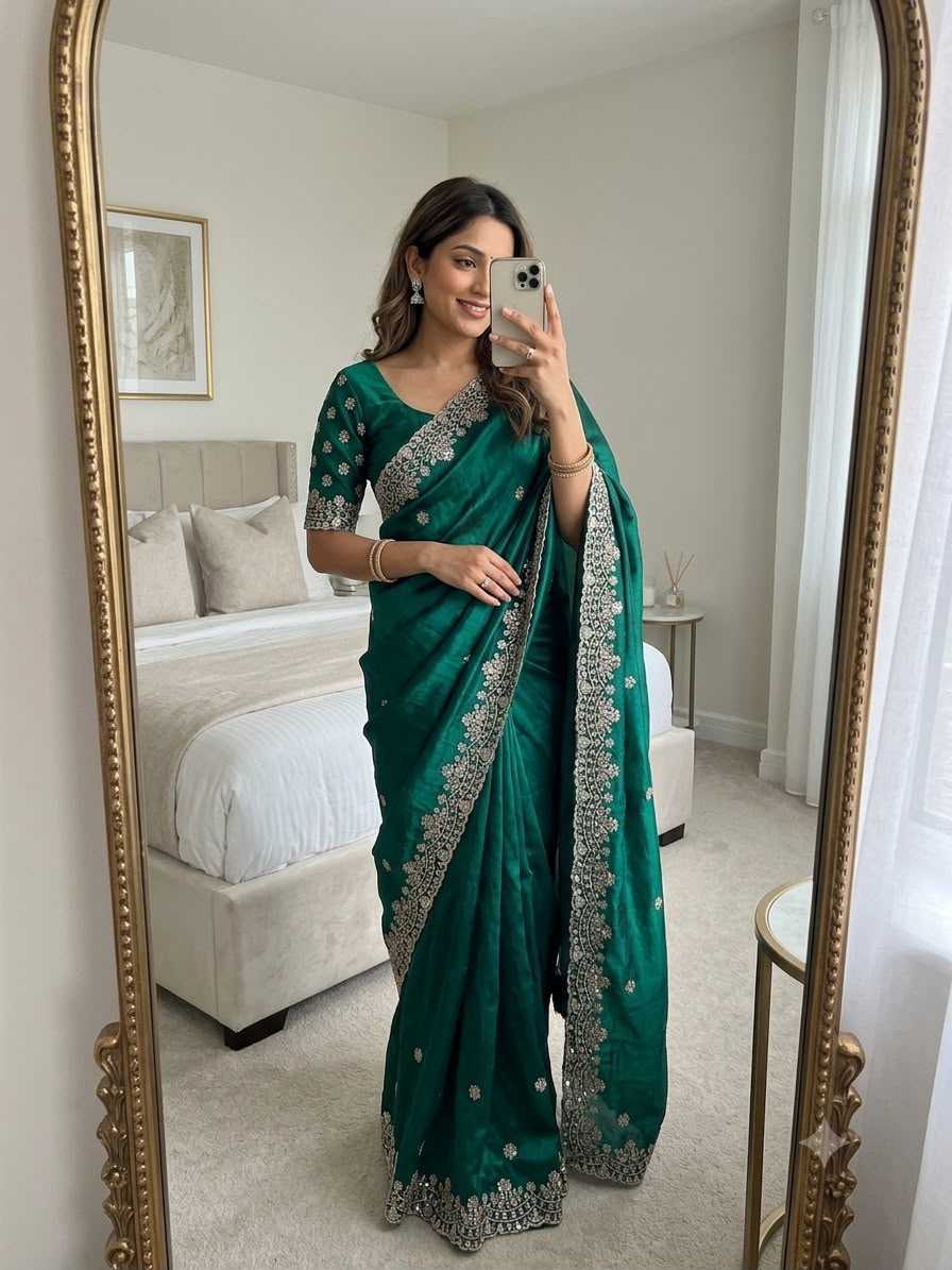 YNF Wholesale Fancy Sequin Sarees  | Surat Manufacturer