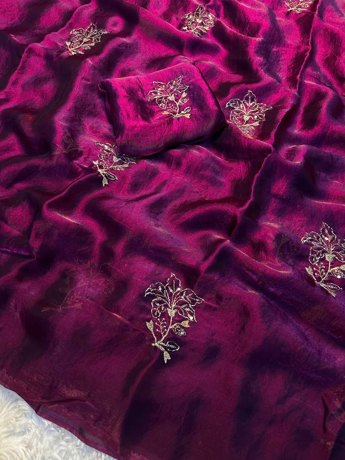 YNF Wholesale Space Silk Fancy Sarees  | Surat Manufacturer